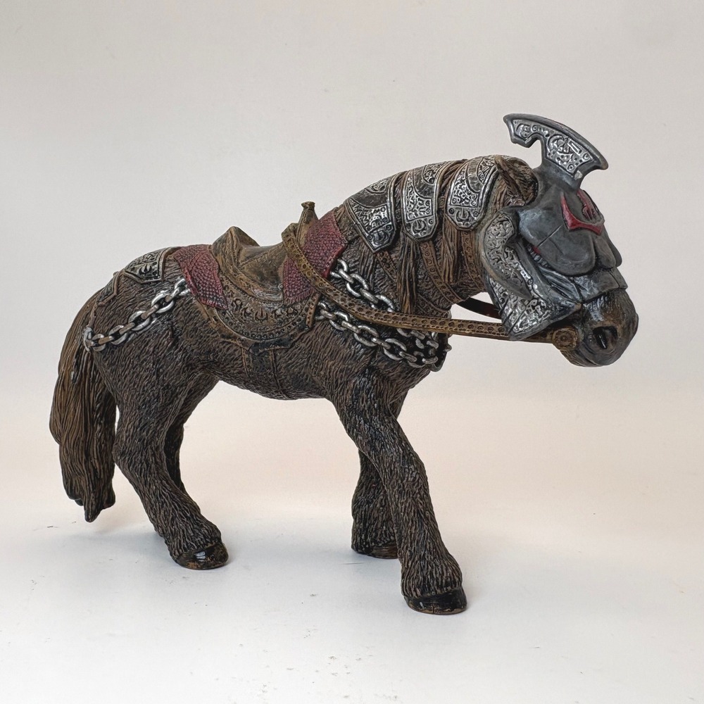 Schleich Zahor Armored War Horse 70059 World of Knights Retired 2008 Figure